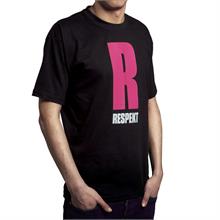 Černé tričko s krátkým rukávem "RŮŽOVÉ R"