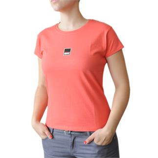 Dámské tričko s krátkým rukávem v barvě coral