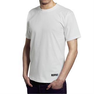 Bílé tričko s krátkým rukávem a logem