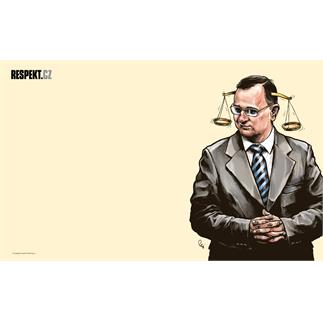 Ilustrace z titulní strany Respektu 28/2012