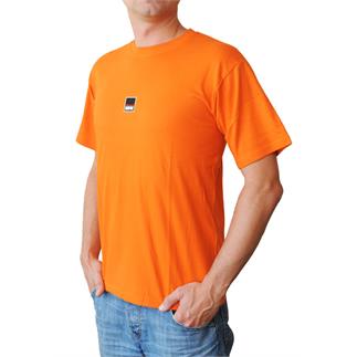 Pánské tričko s krátkým rukávem v oranžové barvě